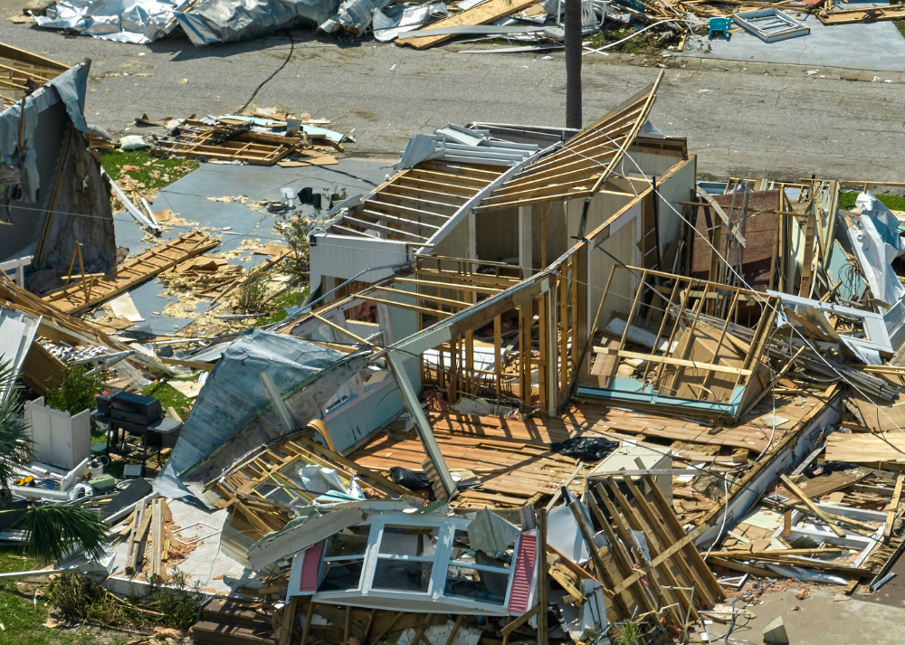 houses destroyed by hurricane